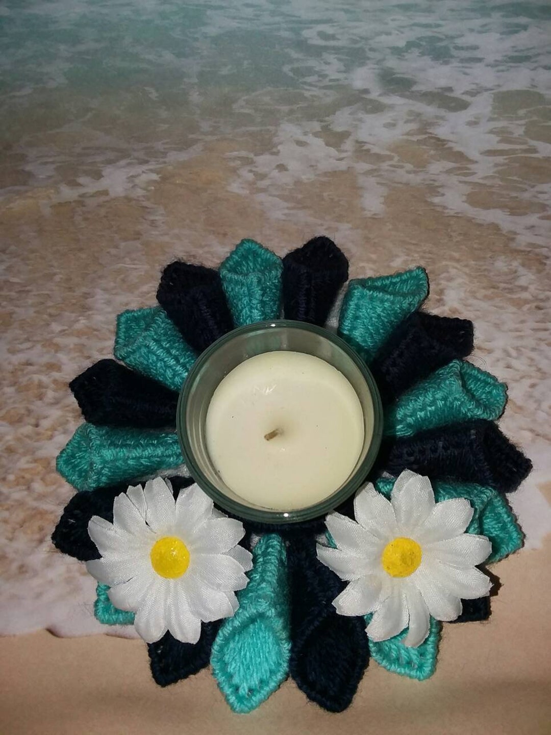 Plastic Canvas Candle Holder Etsy