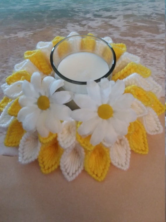 plastic canvas led candleholder
