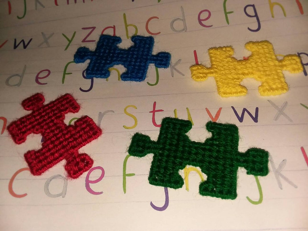 Puzzle Piece 4 Pack Etsy