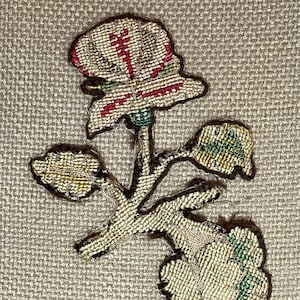 Neeldework  Slip 17th Century Needlework  FLOWER