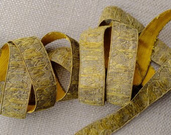 Trim Tape avec Antique Gold Twisted Edge 1//2/" 1 Yd environ 0.91 m Made in France