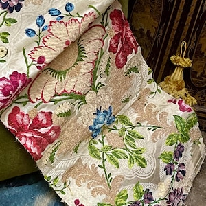 18th Century French Lyon Silk Brocade