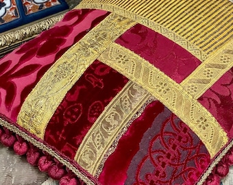 Bespoke Hand Made Pillow Venetian Velvet