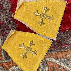 Antique French  Ecclesiastical Embroidery  Vestment
