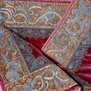 17th Century Embroidery Antependium   Altar Frontal CHERUBS