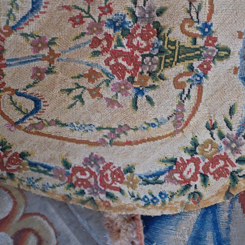 Antique shops Needlepoint Panel French Embroidery Circa 1800