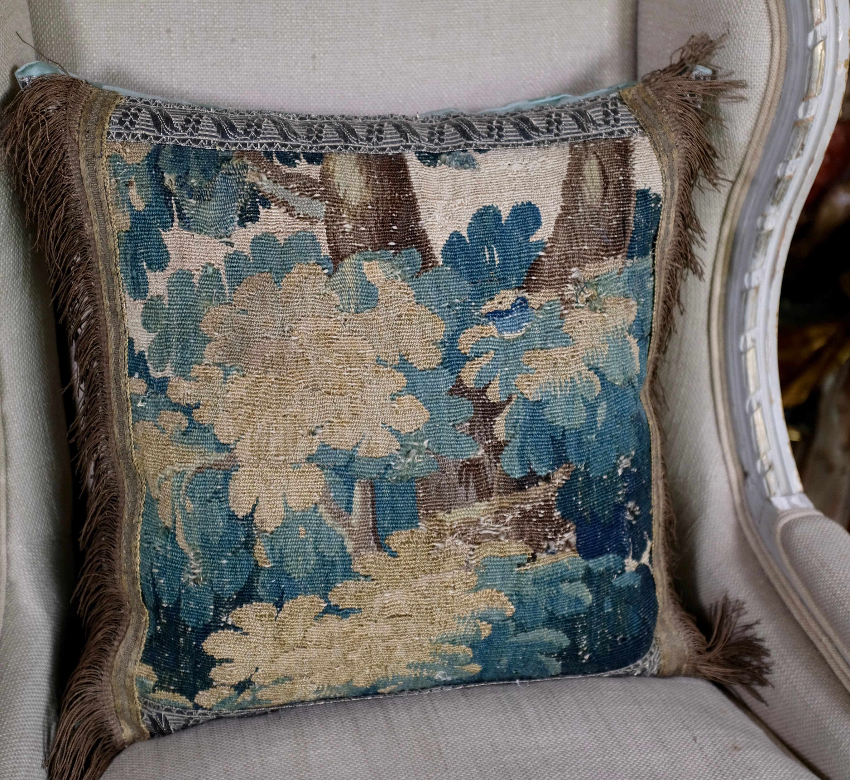 antique tapestry pillows