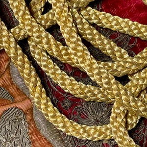 Antique Gold Metallic Rope Trim  Piping Cord  4.5 YARDS