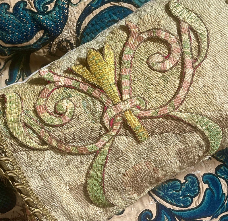 17th Century Needlework Applique image 2