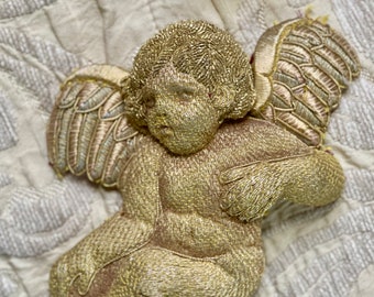 Antique Cherub Goldwork Guilermo Carasquilla Workshop