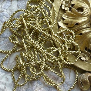 Antique Gold  Bullion Rope Trim  Piping Cord