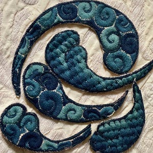 17th Century Crewelwork Applique