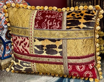 Bespoke Hand Made Pillow Luigi Bevilacqua Venetian Silk Velvet