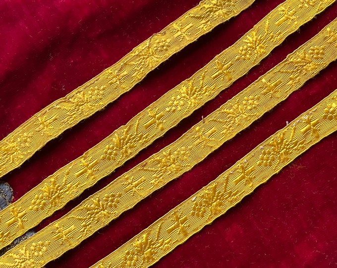 18th Century Silk Braid Yellow - Etsy