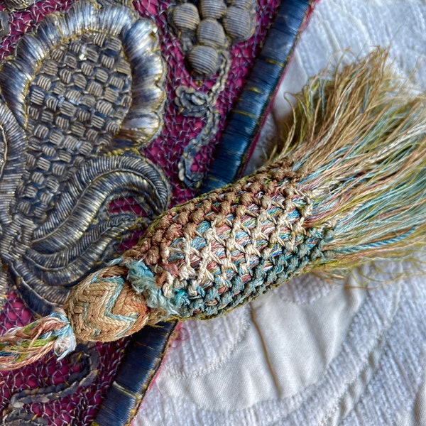 17th Century Silk Tassel Antique  Florentine Passementerie