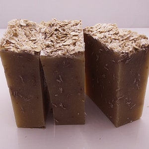 Honey Oatmeal Homemade Herbal Soap - Coconut Shea Butter Base