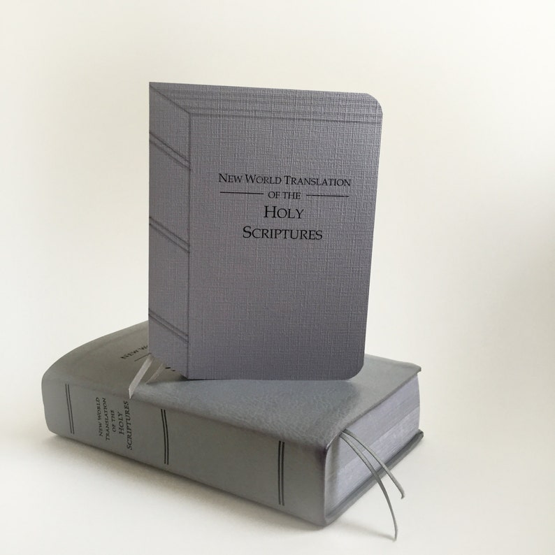 New World Translation Bible Replica Greeting Card Etsy