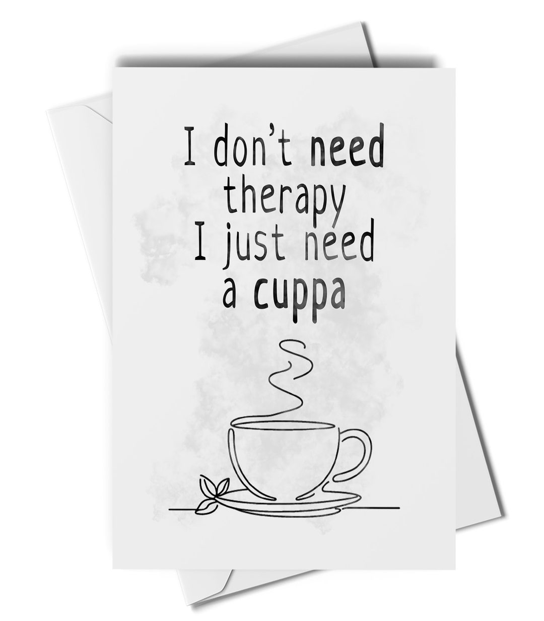 Funny Tea Art Print or Greetings Card, Tea Birthday Card, Tea Blank ...