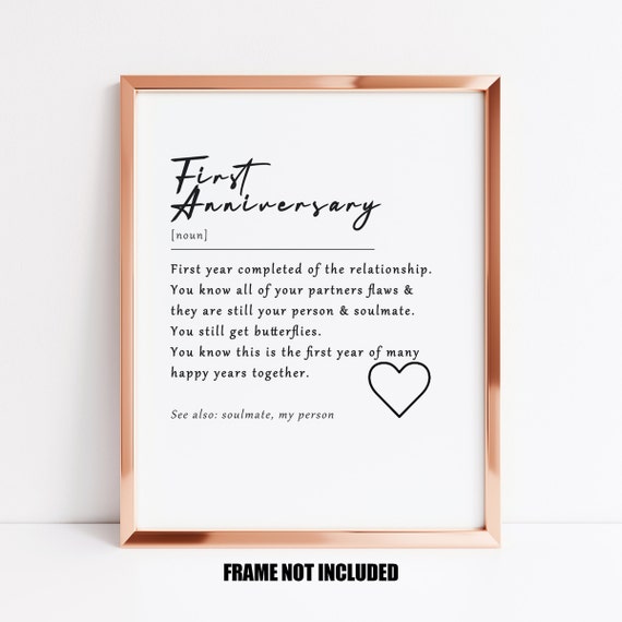 First anniversary for girlfriend sales