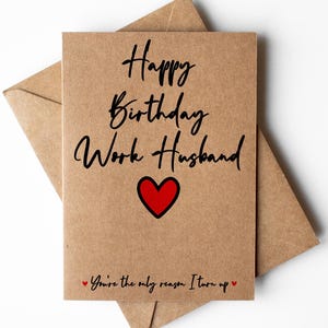 Carte de mari de travail de joyeux anniversaire, carte de collègue, carte de meilleur ami de travail, carte d'anniversaire de collègue de travail, cartes pour le travail, cartes de travail drôles