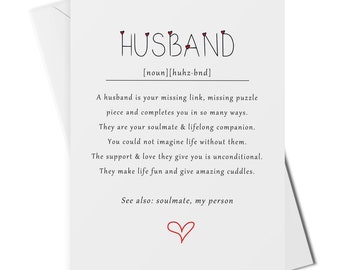 Husband Birthday Card Husband Anniversary Card Funny Card for Husband Husband Birthday Card Husband Anniversary Card Funny Card for Husband