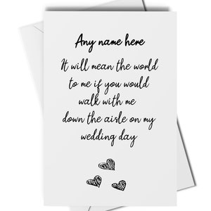 Personnalisé carte de visite personnalisée, carte de visite personnalisée, ajouter n'importe quel nom, carte de mariage, cartes de fête de mariage