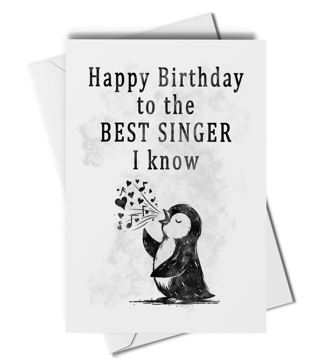 Happy Birthday to the Best Singer I Know Card, Happy