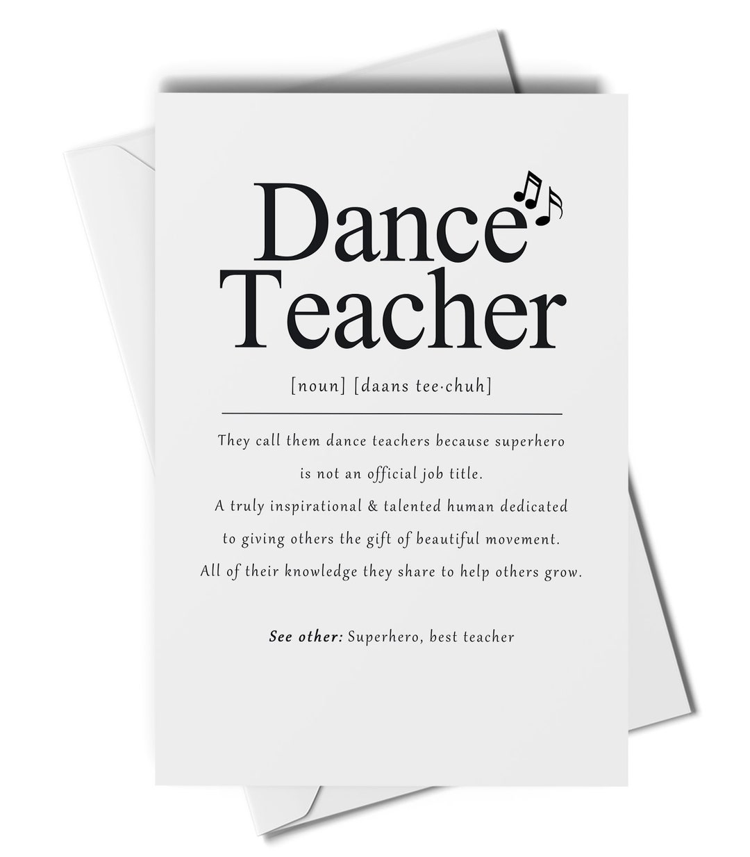 Dance Teacher Definition Card Thank You Dance Teacher Card Ballet dance-teacher-definition-card-thank-you-dance-teacher-card-ballet