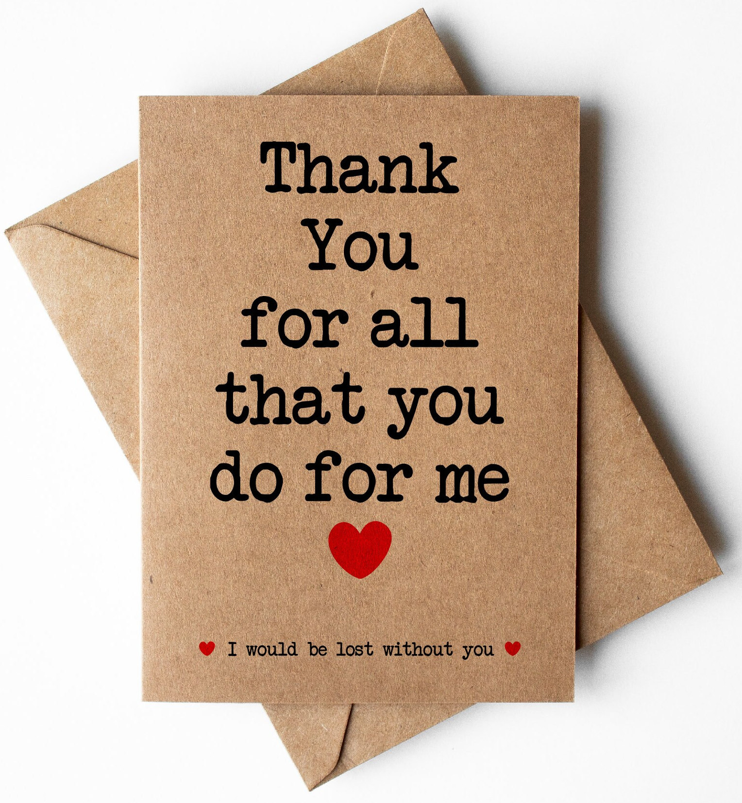 Thank You for All That You Do for Me Card, Thank You Mum on