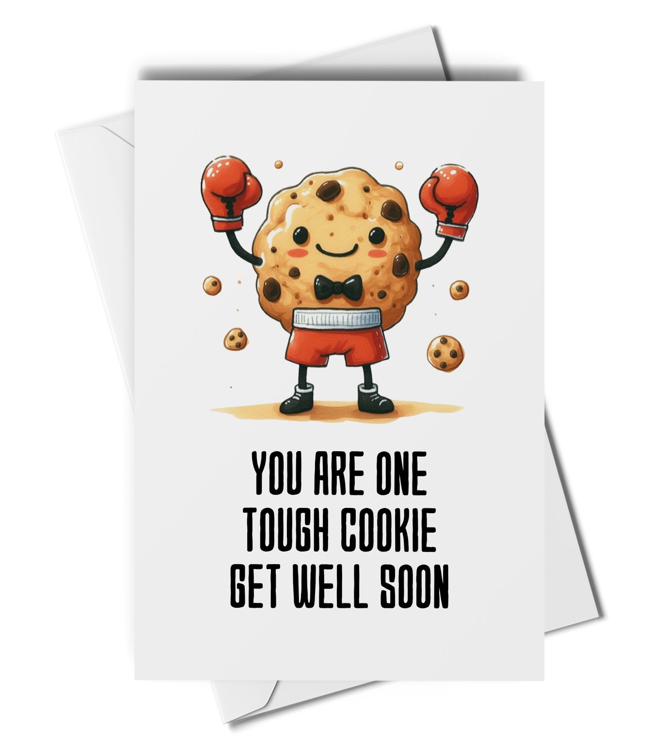 Funny Get Well Soon Jumbo Card 8.5 X 11 Inch Blank, Sending Positive Vibes Wishes Greeting Envelope Big Good Health Sympathy Feel Better From All Of U