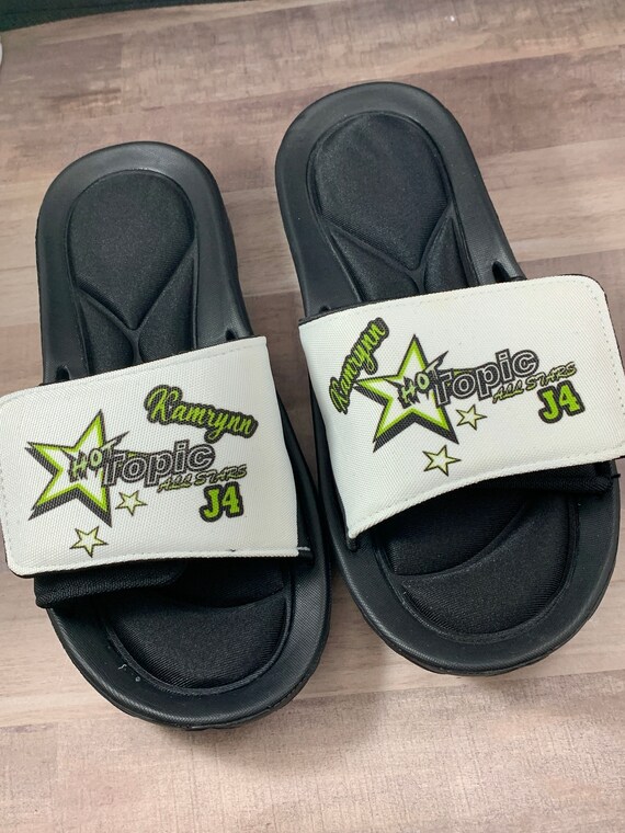 Cheerleading slide sandals store