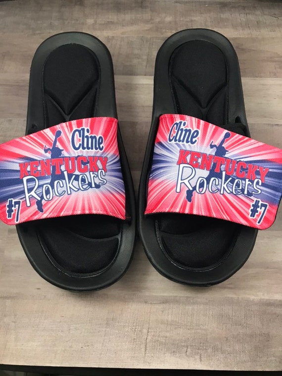 New Style Custom Softball Sandals Custom Softball Slides Slides