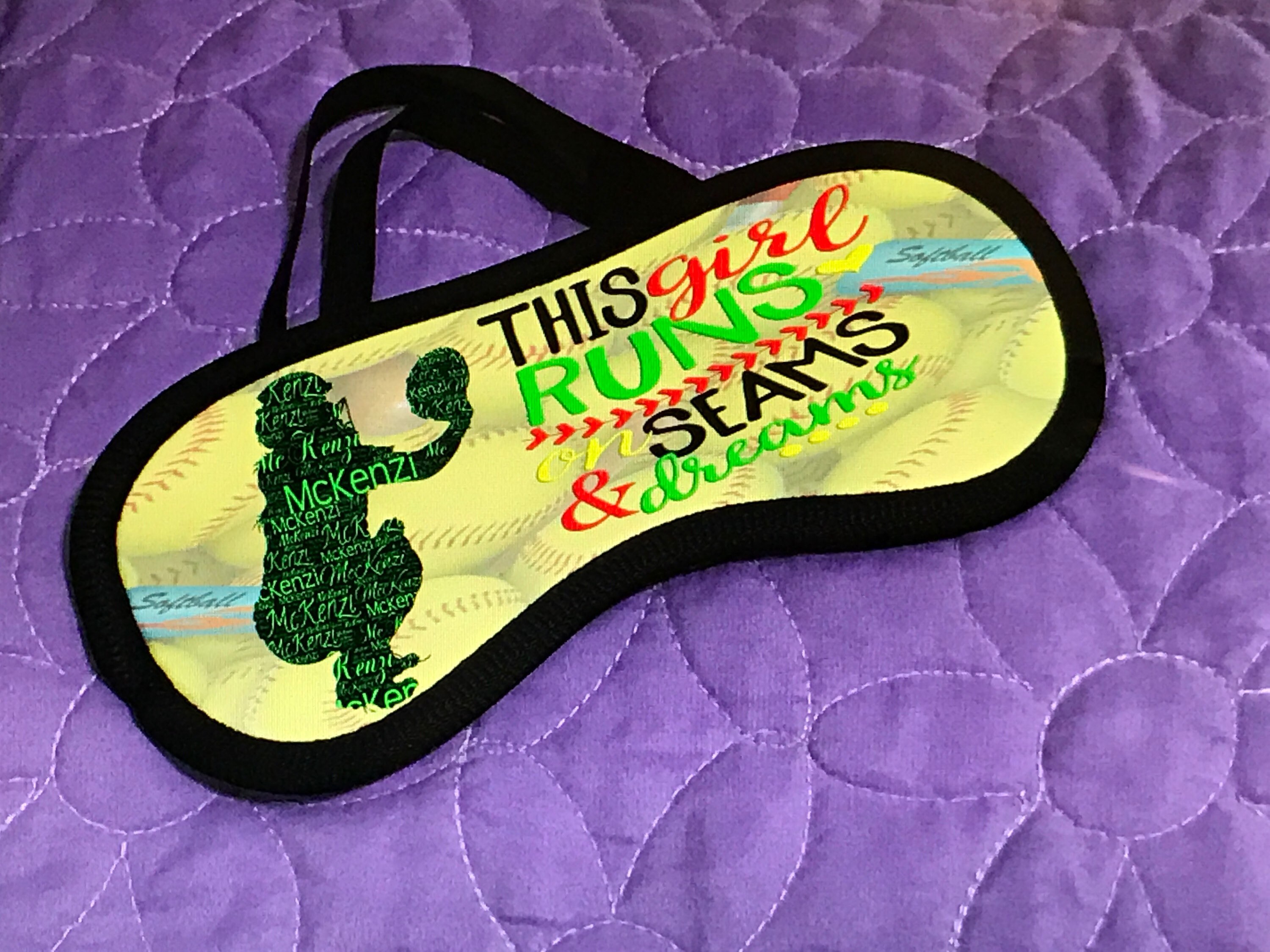 Custom name and position softball sleep masks Custom made Etsy