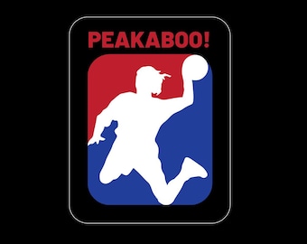 Peekaboo! Dodgeball sticker