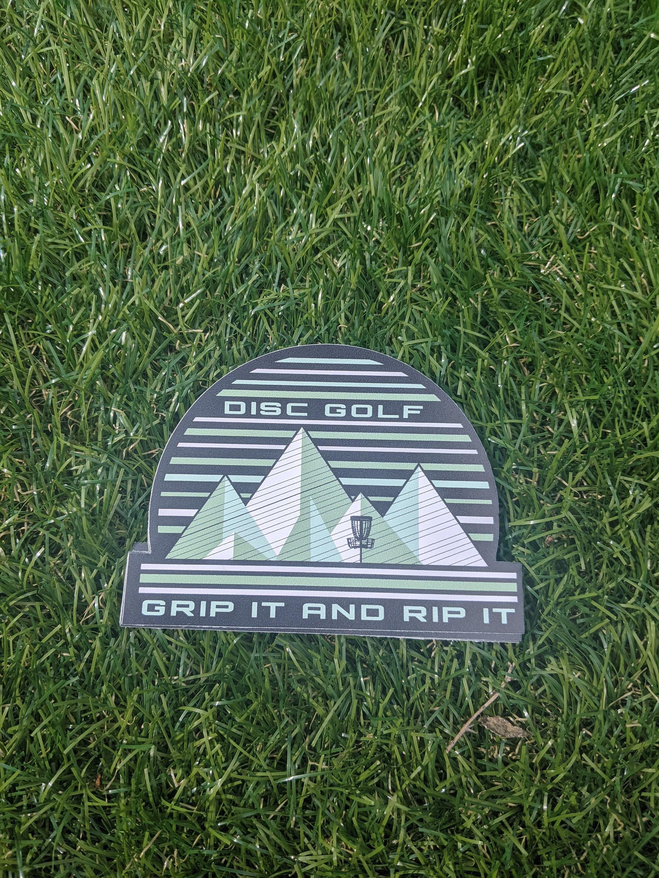 Grip It And Rip It Disc Golf sticker Etsy