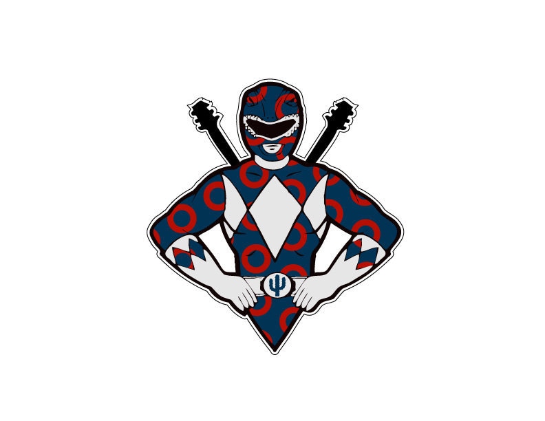 Phish Power Ranger Donut