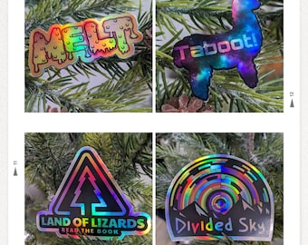 Mini Holographic Phish sticker pack