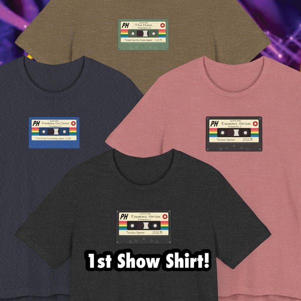 CUSTOM Phish First Show Tape Shirt
