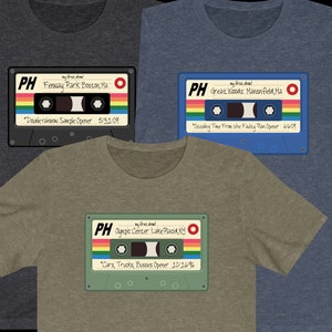 CUSTOM Phish First Show Tape Shirt