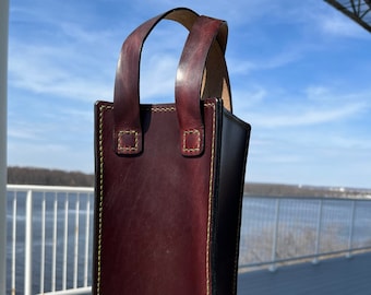 Waxy Red Wine Heritage Leather Wine Carrier