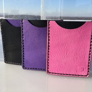 Portefeuilles Rosa & Lilac en cuir italien haut de gamme avec poche avant