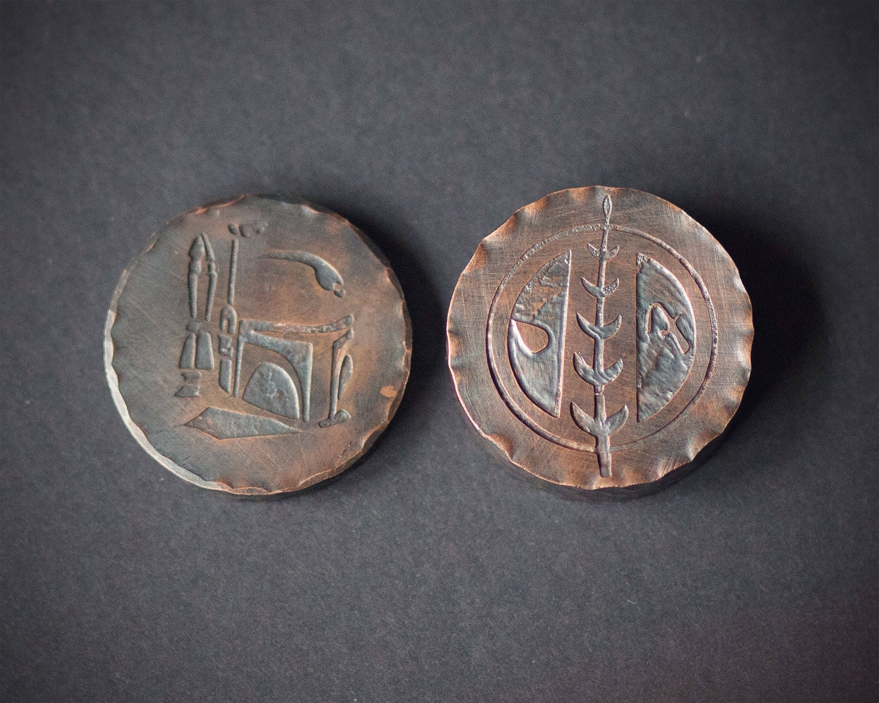 Double Sided Thick Star Wars & Superhero Copper Coins Etsy Canada