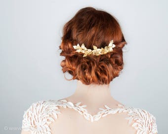 Bridal Hair Accessoires, Vintage Wedding, Woodland Bride, Prom Hair, Greek Goddess, Wedding Hair Accessories, Bridal Hair Comb Gold, 2018