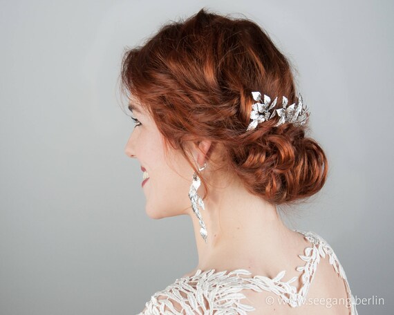 Bridal Vintage Style Hair Accessories In Silver Color Best Etsy