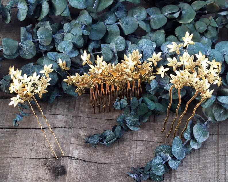 Greek Goddess Wedding Hair Accessories 2018 Vintage Bride Bridal Hair Comb Gold Prom Hair Bridal Haircomb Gold Woodland Wedding
