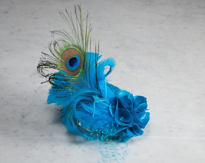 Fascinator Turquoise 1371