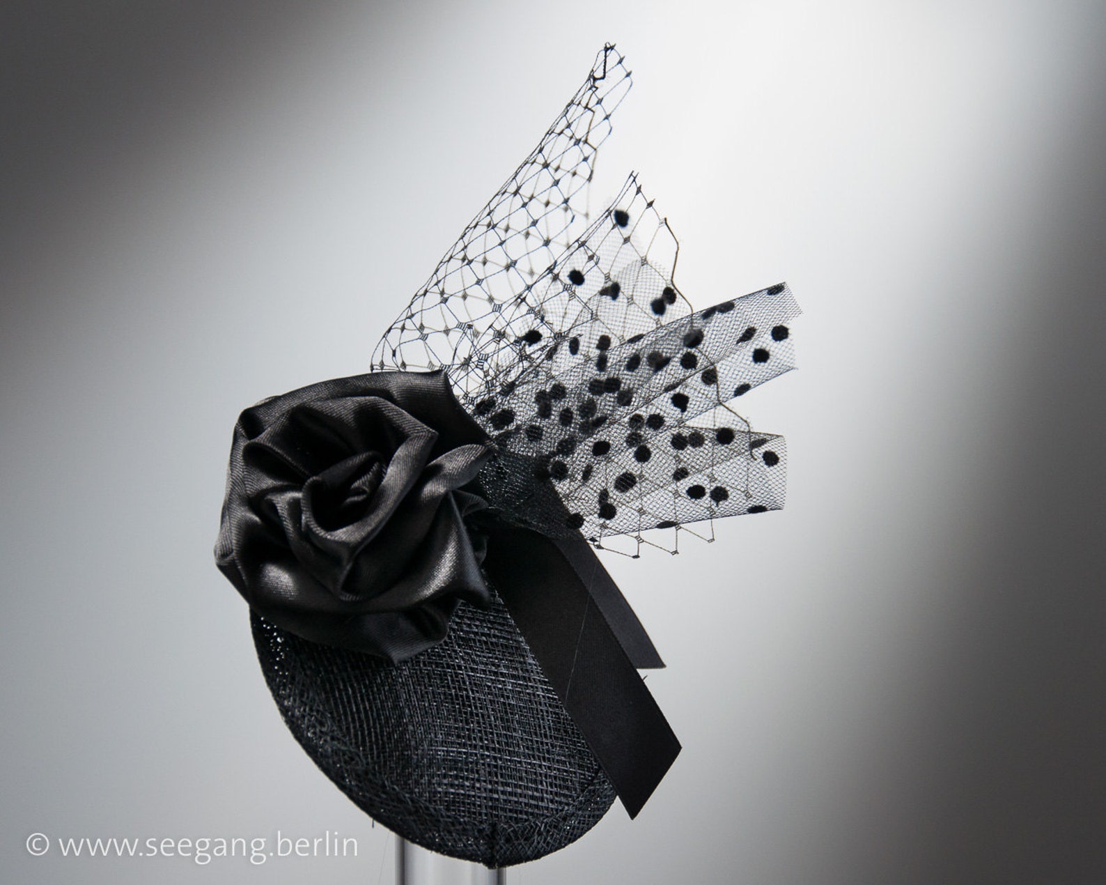 Fascinator Black Rose Fascinator Veil Black Vintage Etsy