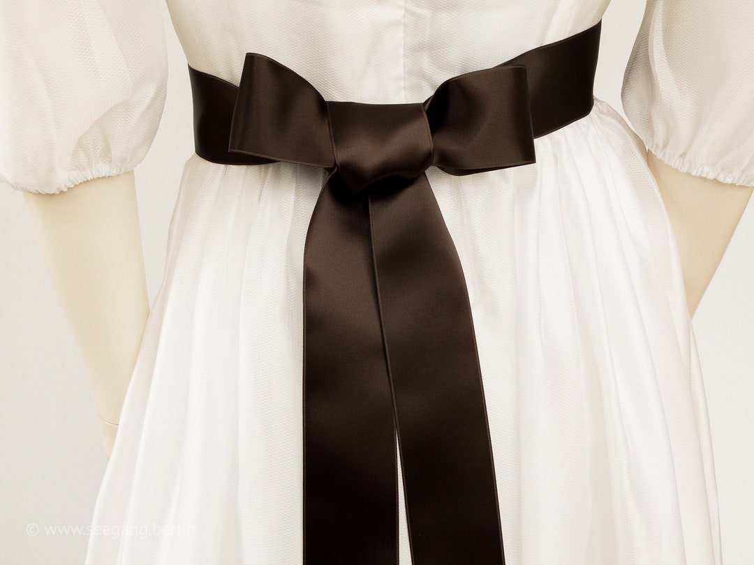 Satin Bow Belt to Dress for Autumn Wedding Christening Prom Etsy Canada