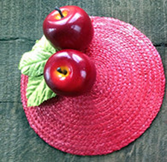Fascinator Apple Red Summer Cap Apple Headdress Funny Hair Etsy