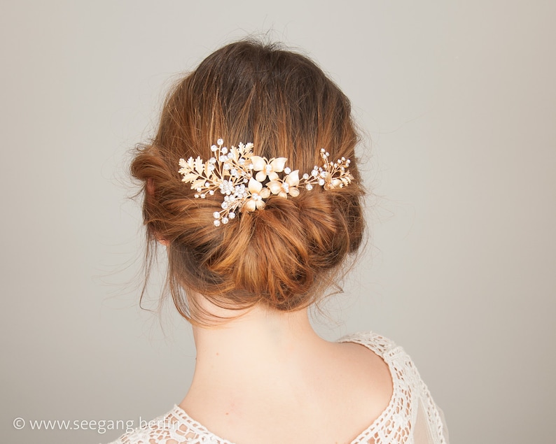 rhinestone comb Fork Bridal Hair Jewelry Headpiece Hair Accessories Woodland Wedding Bridal Hair Comb Vintage Wedding Boho Bride